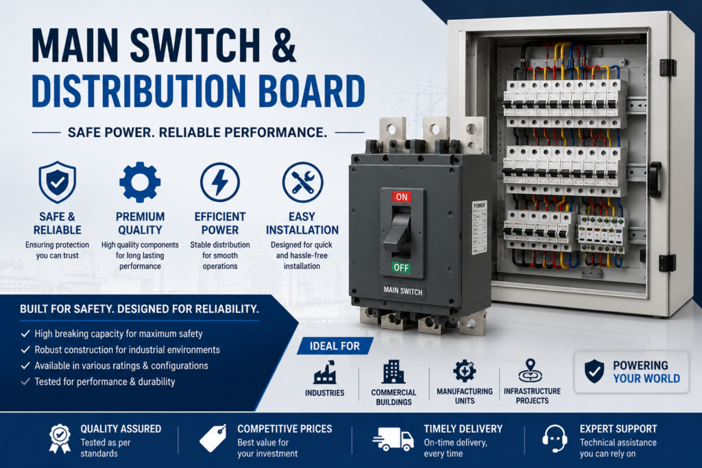Main Switch and Distribution Board Supplier